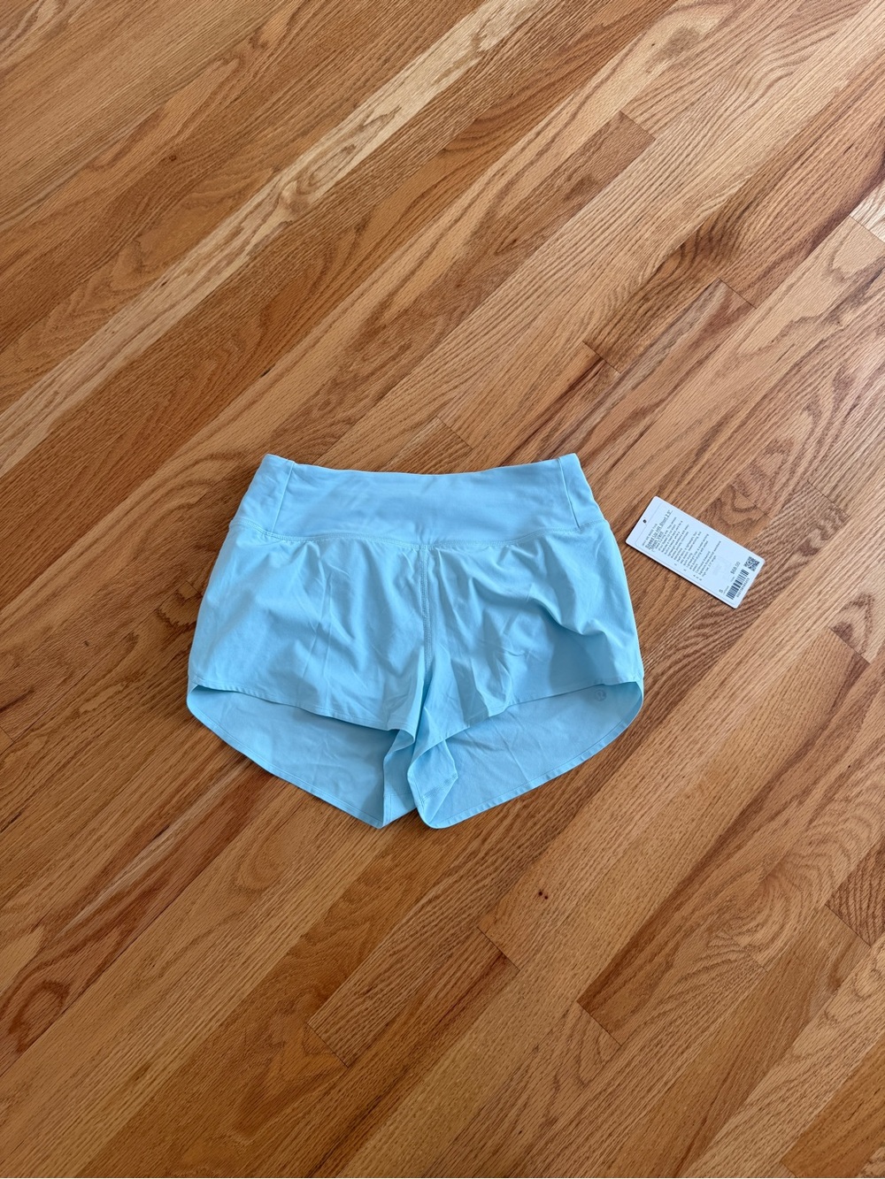 Lululemon speed up HR short 2.5” mesh vent size S light blue